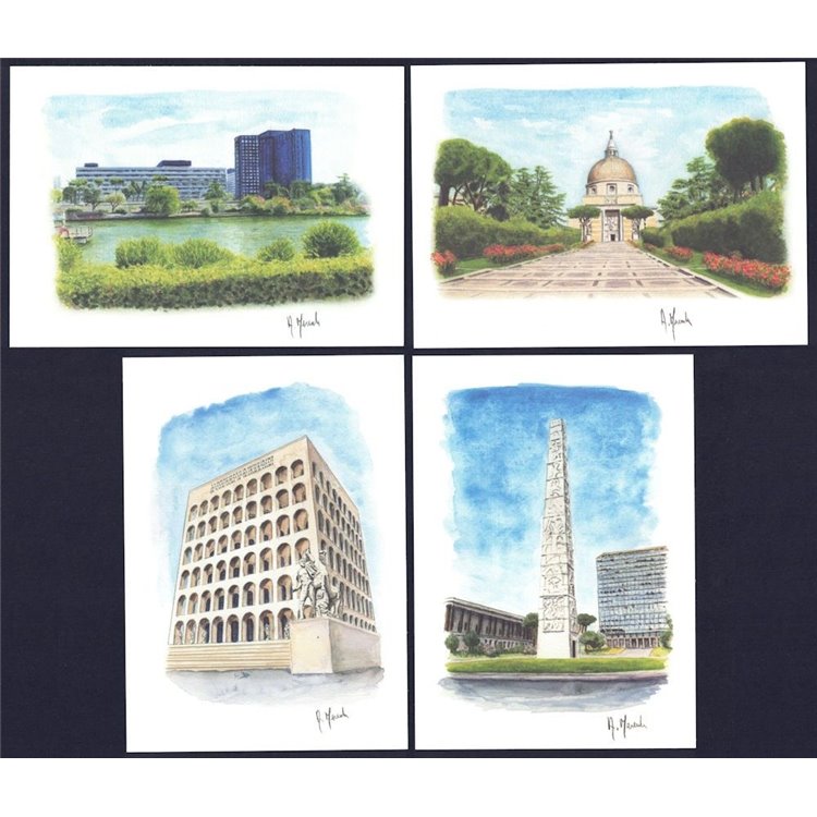 ITALY 2009 ROME 2009, 4 new postcards