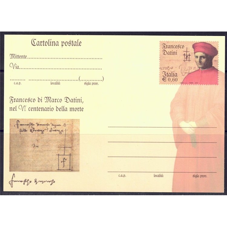 ITALY 2010 FRANCESCO DATINI, New Postcard
