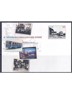ITALIA 2012 FERROVIA RIMINI-SAN MARINO, Busta Postale nuova