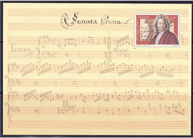 ITALY 2013 ARCANGELO CORELLI, New Postal Envelope