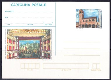 ITALY 1998 THEATRE OF FORTUNE, New Postcard