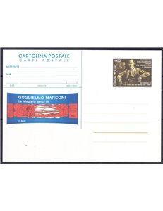 ITALIA 2001 GUGLIELMO MARCONI, Cartolina Postale nuova