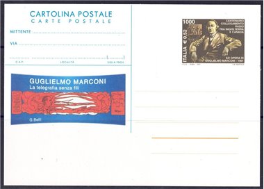 ITALY 2001 GUGLIELMO MARCONI, New Postcard