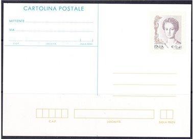 ITALY 2002 WOMEN IN ART, New Postcard