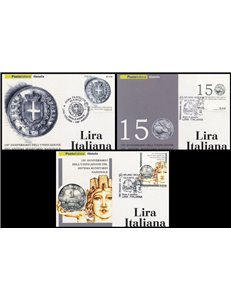 ITALY 2012 Anniversary of the Lira (Postcards)