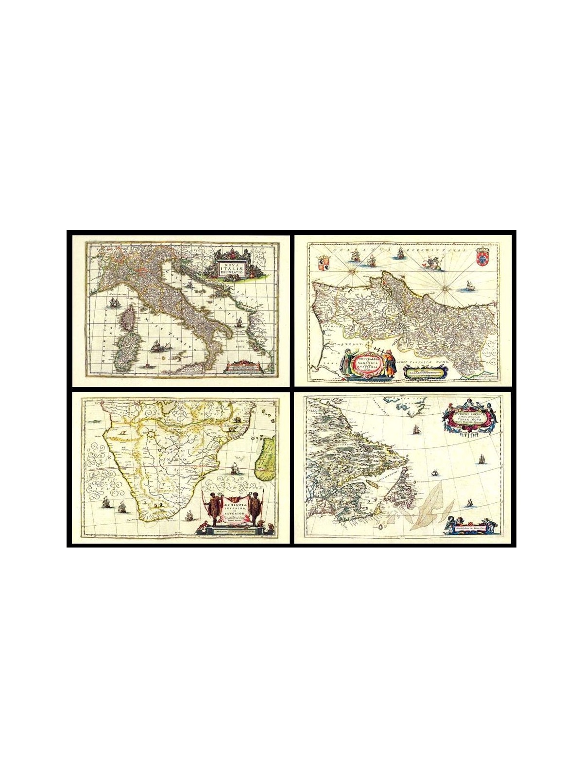 VATICANO 1997 Scoperte geografiche del XV secolo, 4 cartoline postali nuove