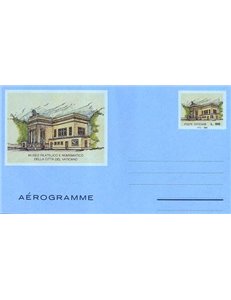 VATICAN 1992 Philatelic and Numismatic Museum, new aerogram