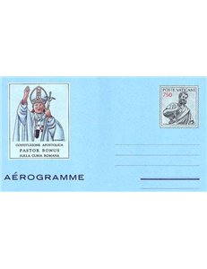 VATICANO 1988 Pastor bonus, aerogramma nuovo