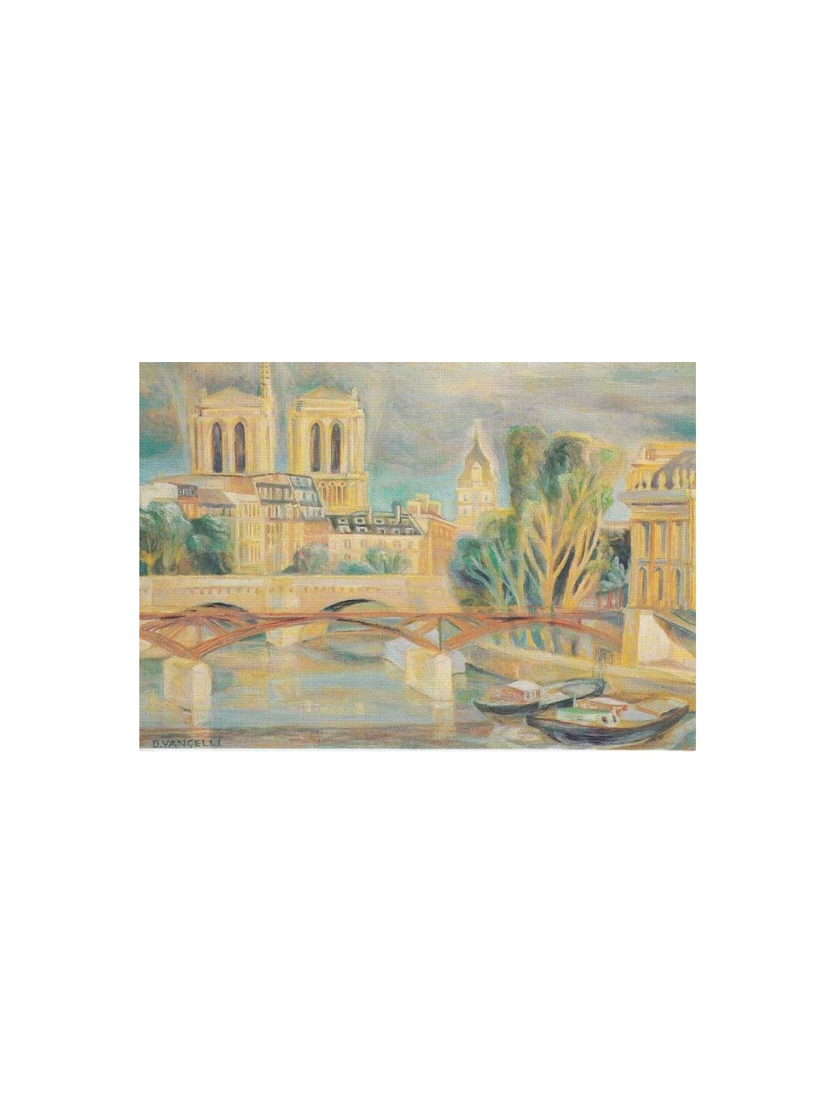 VATICAN 1989 Philexfrance, Notre Dame 1 new postcard