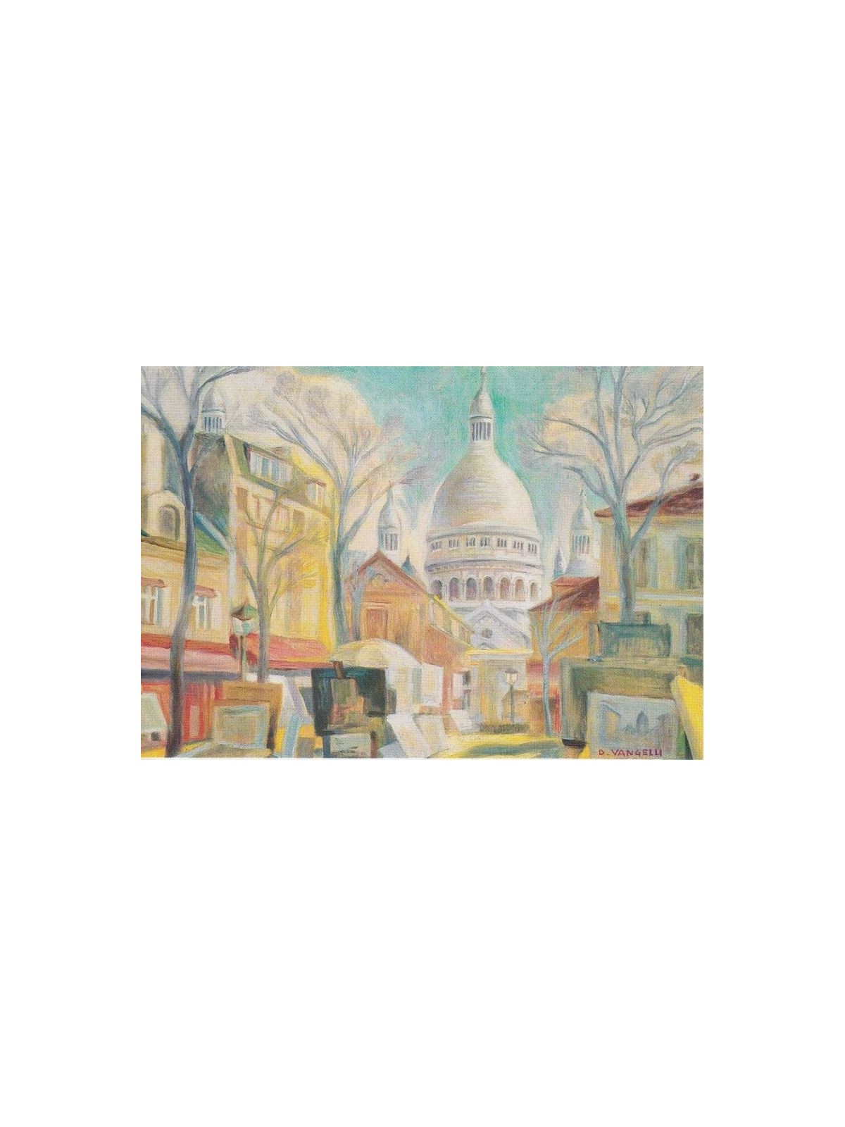VATICAN 1989 Philexfrance, Basilica of the Sacred Heart, 1 new postcard
