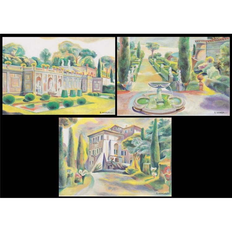 VATICAN 1988 Castel Gandolfo, 3 new postcards