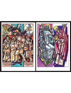 VATICAN 1987 Commemorations, 2 new postcards