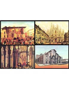 VATICANO 1986 Duomo di Milano, 4 cartoline postali nuove