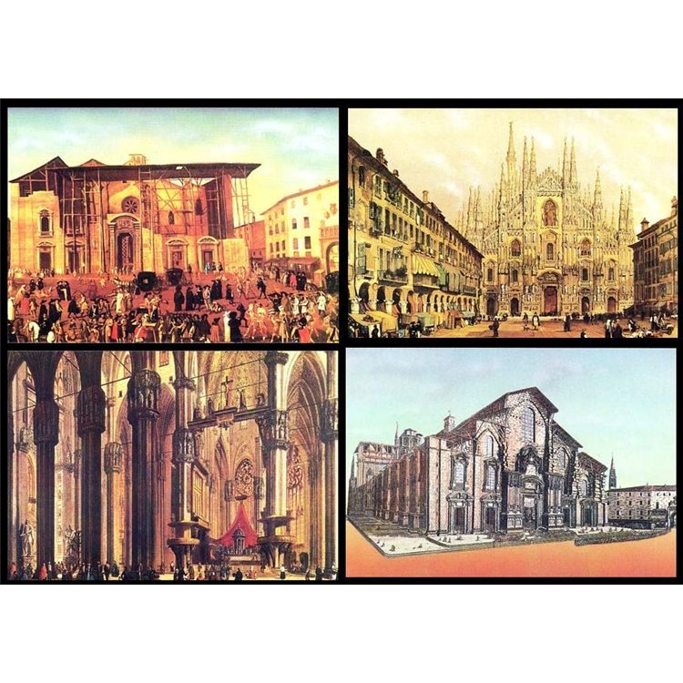 VATICAN 1986 Milan Cathedral, 4 new postcards
