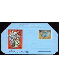 VATICAN 1985 UN, new aerogram