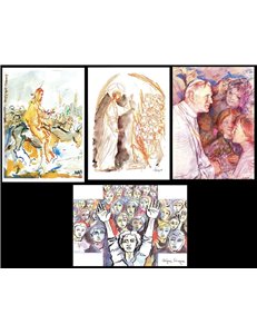VATICAN 1985 Year of Youth, 4 new postcards