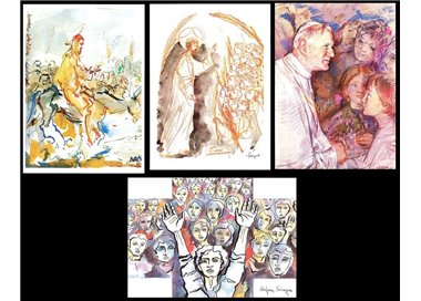 VATICAN 1985 Year of Youth, 4 new postcards