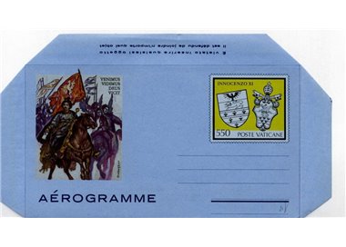 VATICANO 1984 Innocenzo XI, aerogramma nuovo