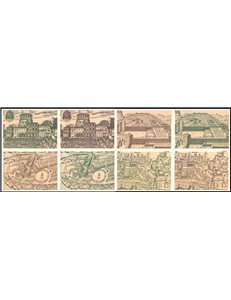 VATICAN 1982 Ancient views, 8 new postcards
