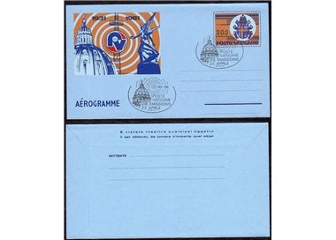 VATICAN 1981 Vatican Radio, FDC aerogram