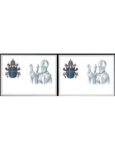 VATICANO 1981 Giovanni Paolo II, 2 cartoline postali nuove