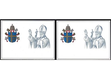 VATICAN 1981 John Paul II, 2 new postcards