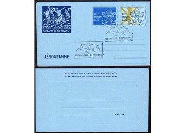 VATICAN 1979 Salvator mundi, FDC aerogram
