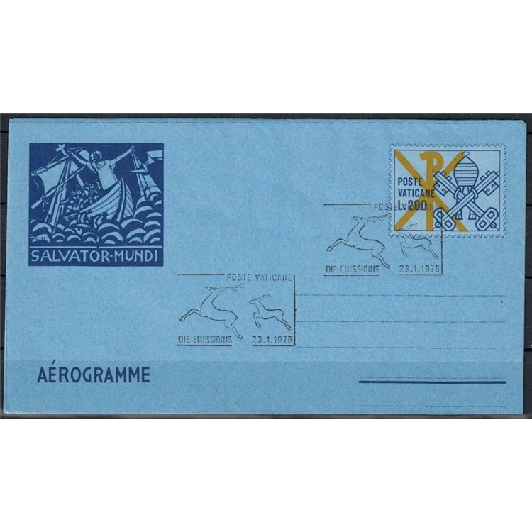 VATICAN 1978 Salvator mundi, FDC aerogram