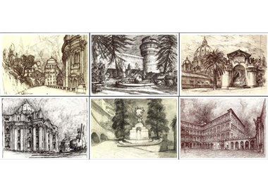 VATICAN 1978 Fountains and views, 6 new postcards