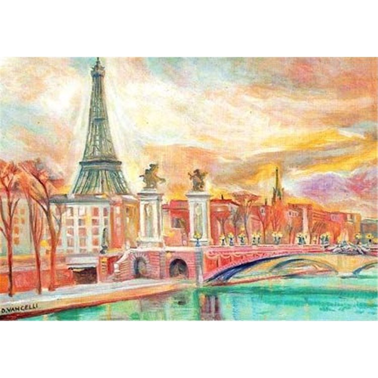 VATICAN 1989 Philexfrance, Eiffel Tower 1 new postcard