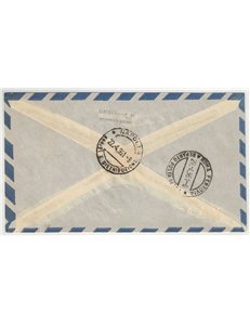 ARGENTINA 1961 Volo di ritorno del Presidente Gronchi, aerogramma