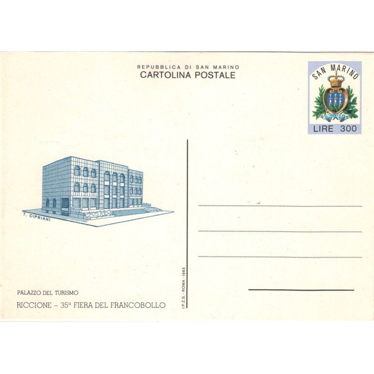 SAN MARINO 1983 Stamp Fair 1 New Postcard