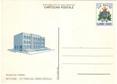SAN MARINO 1983 Stamp Fair 1 New Postcard