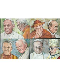 VATICAN 2014 Anniversary of the Foundation, 4 New Postcards