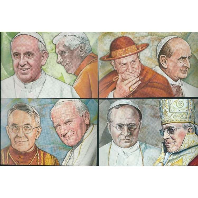 VATICAN 2014 Anniversary of the Foundation, 4 New Postcards