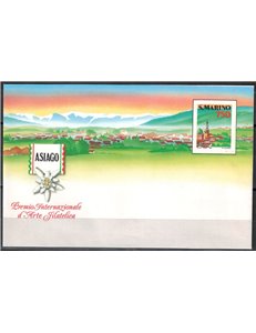 SAN MARINO 1990 Asiago, Busta Postale nuova