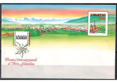SAN MARINO 1990 Asiago, New Postal Envelope