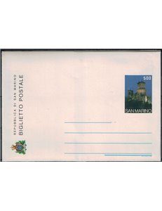 SAN MARINO 1986 Turistica, Biglietto Postale nuovo