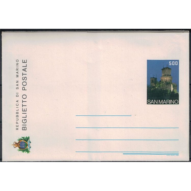 SAN MARINO 1986 Tourist, New Postal Card