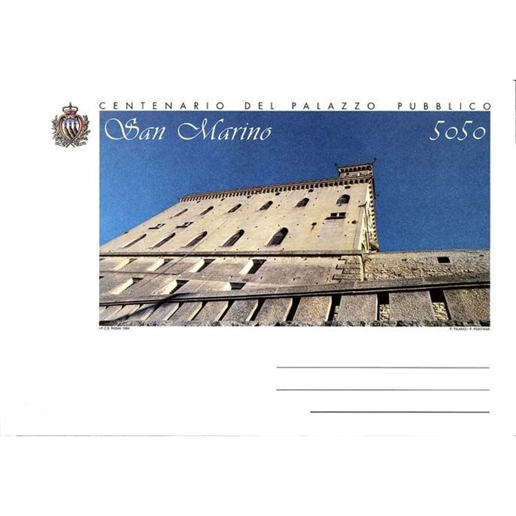 SAN MARINO 1994 Council Building, New Postal Envelope