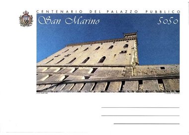SAN MARINO 1994 Council Building, New Postal Envelope