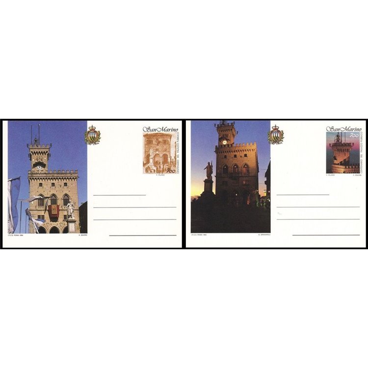 SAN MARINO 1994 Government Palace 2 New Postcards