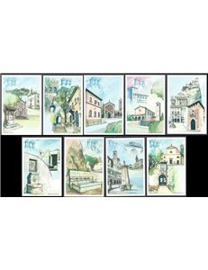 SAN MARINO 2005 Castelli 9 Cartoline Postali nuove