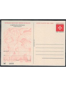 SMOM 2000 Anno Santo, Cartolina Postale nuova