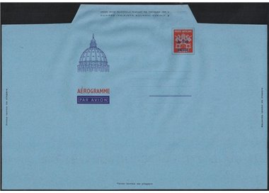 VATICAN 1972 Provisional £110 out of £130, mint unfolded aerogram