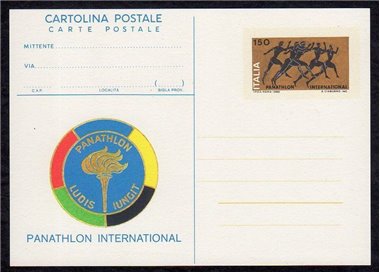 ITALY 1980 Panathlon International, Postcard £150 new