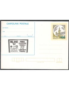 ITALY 1982 Milan 82, Postcard £200 new