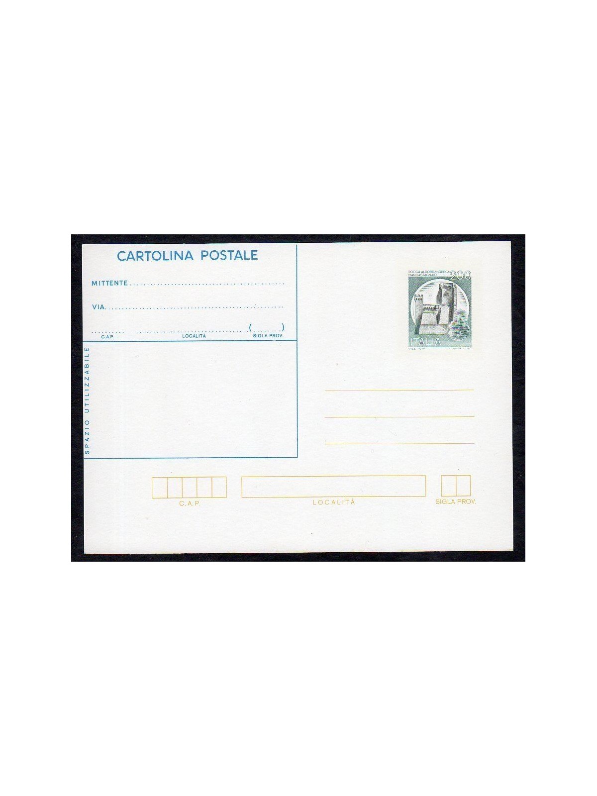ITALY 1981 Castles of Italy, Postcard £200 new