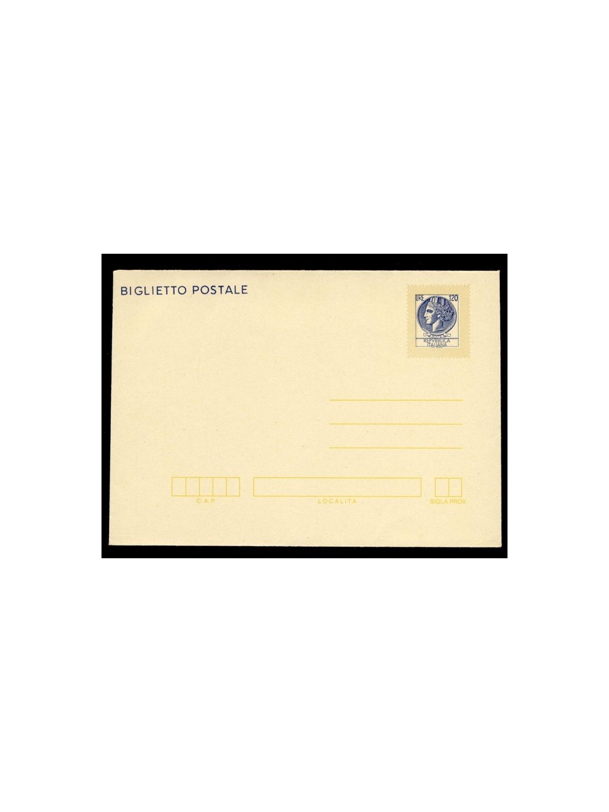 ITALY 1977 Siracusana, Postal Card £120 new
