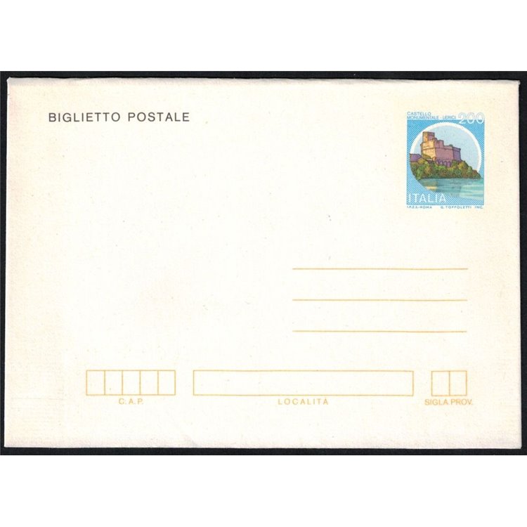 ITALY 1981-83 Castles of Italy, Postal Card £200 new